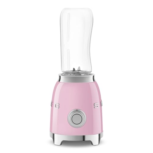 SMEG 50's Retro Style Personal Blender with Backlit Knob and Two 600 ML BPA Free bottles