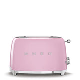 SMEG 2 Slice Toaster with 6 Presets and Defrost Function and Removable Crumb Tray TSF01RDUS, RED