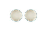 Le Creuset Stoneware Round Ramekin Straight Wall Set of 2, 7 oz. Each, White