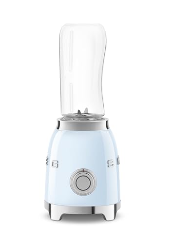 SMEG 50's Retro Style Personal Blender with Backlit Knob and Two 600 ML BPA Free bottles