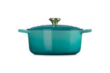 Le Creuset Enameled Cast Iron Signature Round Dutch Oven, 7.25 qt., Cerise