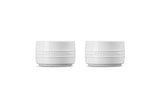 Le Creuset Stoneware Round Ramekin Straight Wall Set of 2, 7 oz. Each, White