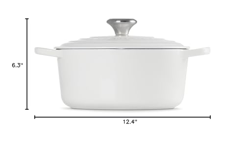 Le Creuset Enameled Cast Iron Signature Round Dutch Oven, 7.25 qt., Cerise