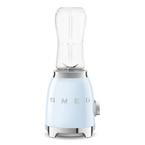 SMEG 50's Retro Style Personal Blender with Backlit Knob and Two 600 ML BPA Free bottles