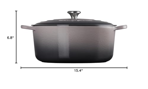 Le Creuset Enameled Cast Iron Signature Round Dutch Oven, 7.25 qt., Cerise