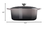 Le Creuset Enameled Cast Iron Signature Round Dutch Oven, 7.25 qt., Cerise