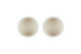 Le Creuset Stoneware Round Ramekin Straight Wall Set of 2, 7 oz. Each, White