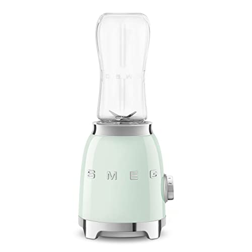 SMEG 50's Retro Style Personal Blender with Backlit Knob and Two 600 ML BPA Free bottles