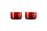 Le Creuset Stoneware Round Ramekin Straight Wall Set of 2, 7 oz. Each, White