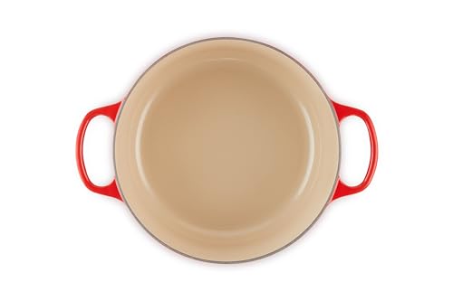 Le Creuset Enameled Cast Iron Signature Round Dutch Oven, 7.25 qt., Cerise