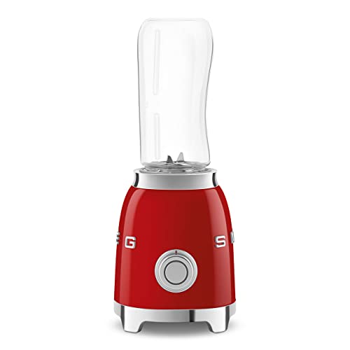 SMEG 50's Retro Style Personal Blender with Backlit Knob and Two 600 ML BPA Free bottles