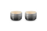 Le Creuset Stoneware Round Ramekin Straight Wall Set of 2, 7 oz. Each, White