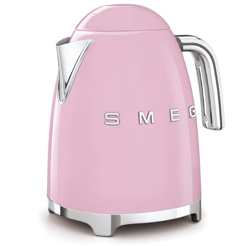 SMEG 50's Retro Style 7 Cup Electric Water Kettle with Automatic Shutoff, Removable Base, and Water Indicator, KLF03CHMUS, Matte Campagne