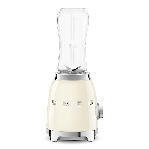 SMEG 50's Retro Style Personal Blender with Backlit Knob and Two 600 ML BPA Free bottles