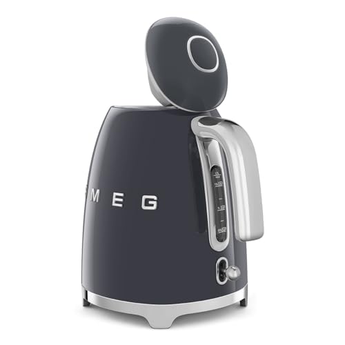 SMEG 50's Retro Style 7 Cup Electric Water Kettle with Automatic Shutoff, Removable Base, and Water Indicator, KLF03CHMUS, Matte Campagne