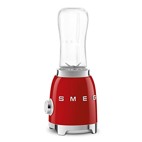 SMEG 50's Retro Style Personal Blender with Backlit Knob and Two 600 ML BPA Free bottles