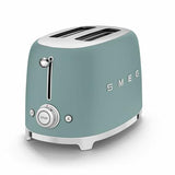 SMEG 2 Slice Toaster with 6 Presets and Defrost Function and Removable Crumb Tray TSF01RDUS, RED