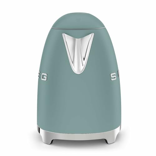 SMEG 50's Retro Style 7 Cup Electric Water Kettle with Automatic Shutoff, Removable Base, and Water Indicator, KLF03CHMUS, Matte Campagne