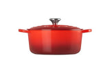 Le Creuset Enameled Cast Iron Signature Round Dutch Oven, 7.25 qt., Cerise