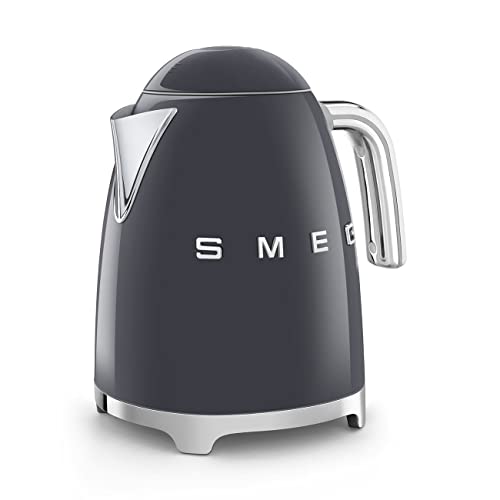 SMEG 50's Retro Style 7 Cup Electric Water Kettle with Automatic Shutoff, Removable Base, and Water Indicator, KLF03CHMUS, Matte Campagne