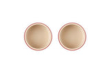 Le Creuset Stoneware Round Ramekin Straight Wall Set of 2, 7 oz. Each, White