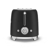SMEG 2 Slice Toaster with 6 Presets and Defrost Function and Removable Crumb Tray TSF01RDUS, RED