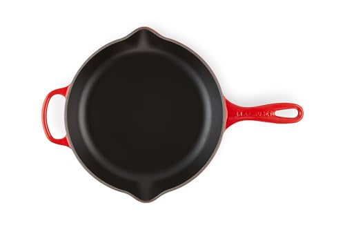 Le Creuset Enameled Cast Iron Signature Iron Handle Skillet, 11.75", Cerise