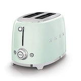 SMEG 2 Slice Toaster with 6 Presets and Defrost Function and Removable Crumb Tray TSF01RDUS, RED