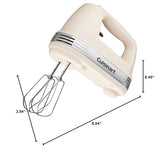 Cuisinart Power Advantage Plus 9-Speed Hand Mixer, 220W Motor, Electric Mixer with Dishwasher-Safe Beaters, Storage Case, HM-90BCS, Brushed Chrome