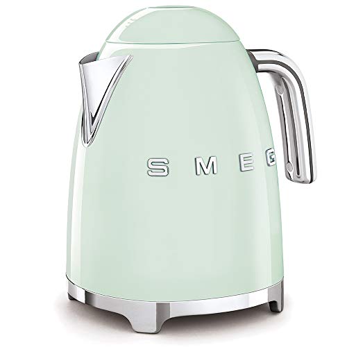 SMEG 50's Retro Style 7 Cup Electric Water Kettle with Automatic Shutoff, Removable Base, and Water Indicator, KLF03CHMUS, Matte Campagne