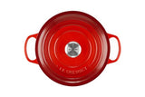 Le Creuset Enameled Cast Iron Signature Round Dutch Oven, 7.25 qt., Cerise
