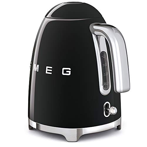 SMEG 50's Retro Style 7 Cup Electric Water Kettle with Automatic Shutoff, Removable Base, and Water Indicator, KLF03CHMUS, Matte Campagne