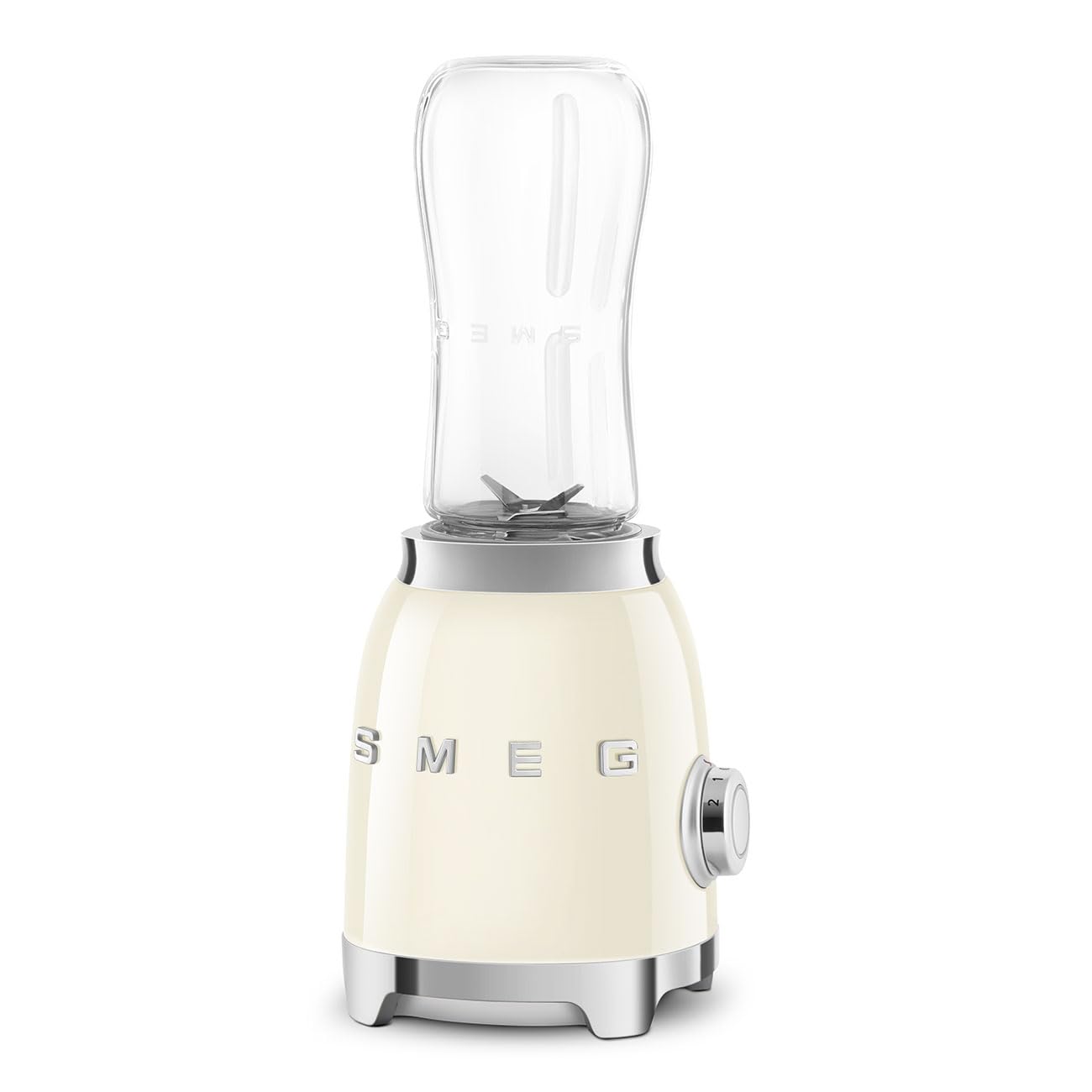 SMEG 50's Retro Style Personal Blender with Backlit Knob and Two 600 ML BPA Free bottles