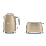 SMEG 50's Retro Style 7 Cup Electric Water Kettle with Automatic Shutoff, Removable Base, and Water Indicator, KLF03CHMUS, Matte Campagne