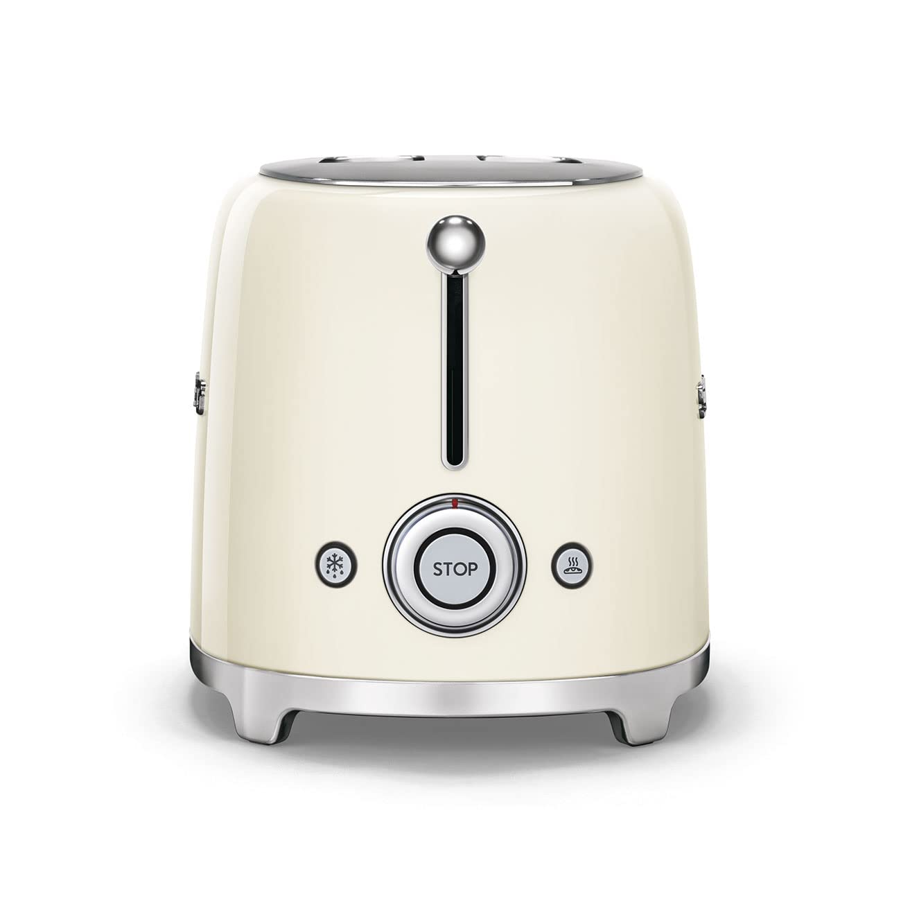 SMEG 2 Slice Toaster with 6 Presets and Defrost Function and Removable Crumb Tray TSF01RDUS, RED