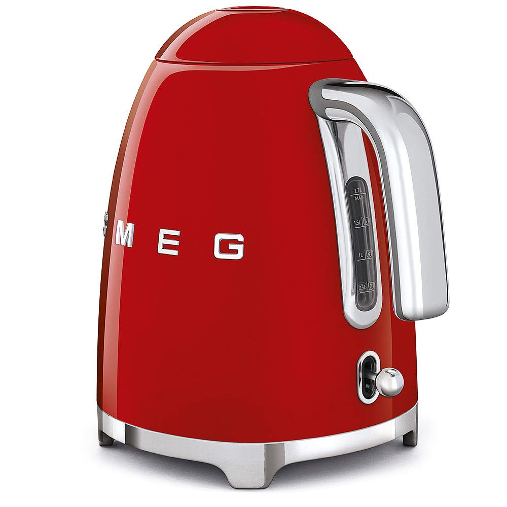 SMEG 50's Retro Style 7 Cup Electric Water Kettle with Automatic Shutoff, Removable Base, and Water Indicator, KLF03CHMUS, Matte Campagne