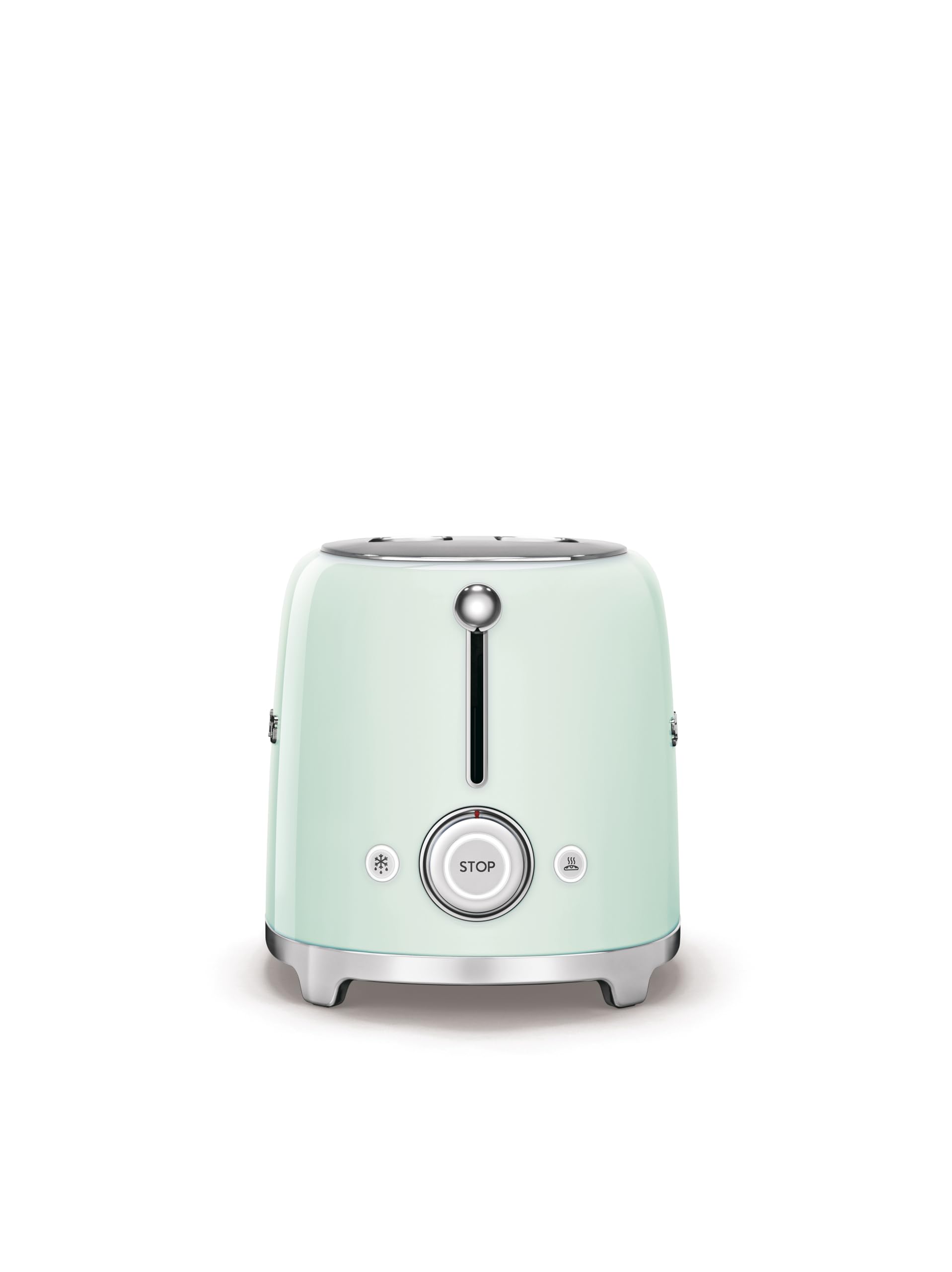 SMEG 2 Slice Toaster with 6 Presets and Defrost Function and Removable Crumb Tray TSF01RDUS, RED