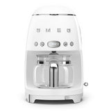 Smeg 50's Retro Style Aesthetic Drip Coffee Machine with 10 Cup Glass Carafe, Auto Start Feature, Keep Warm Plate, and Two Coffee Strength Settings (Red)
