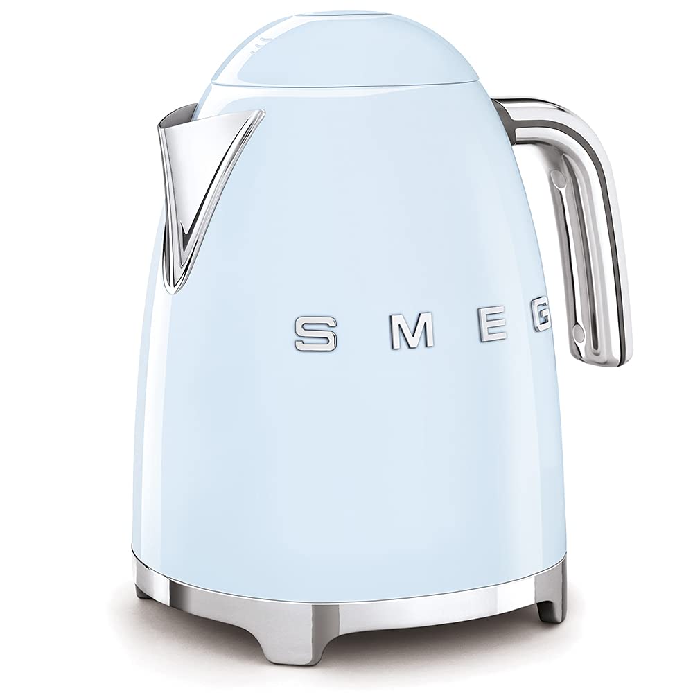 SMEG 50's Retro Style 7 Cup Electric Water Kettle with Automatic Shutoff, Removable Base, and Water Indicator, KLF03CHMUS, Matte Campagne