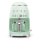 Smeg 50's Retro Style Aesthetic Drip Coffee Machine with 10 Cup Glass Carafe, Auto Start Feature, Keep Warm Plate, and Two Coffee Strength Settings (Red)