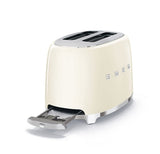 SMEG 2 Slice Toaster with 6 Presets and Defrost Function and Removable Crumb Tray TSF01RDUS, RED