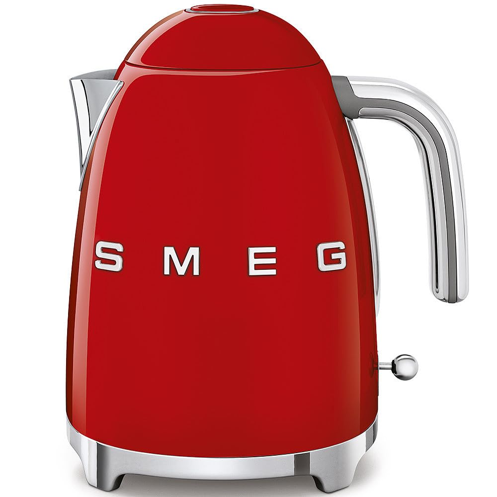 SMEG 50's Retro Style 7 Cup Electric Water Kettle with Automatic Shutoff, Removable Base, and Water Indicator, KLF03CHMUS, Matte Campagne