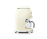 Smeg 50's Retro Style Aesthetic Drip Coffee Machine with 10 Cup Glass Carafe, Auto Start Feature, Keep Warm Plate, and Two Coffee Strength Settings (Red)
