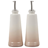 Le Creuset Signature Stoneware Oil & Vinegar set, 10 oz. each, Meringue