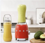 SMEG 50's Retro Style Personal Blender with Backlit Knob and Two 600 ML BPA Free bottles