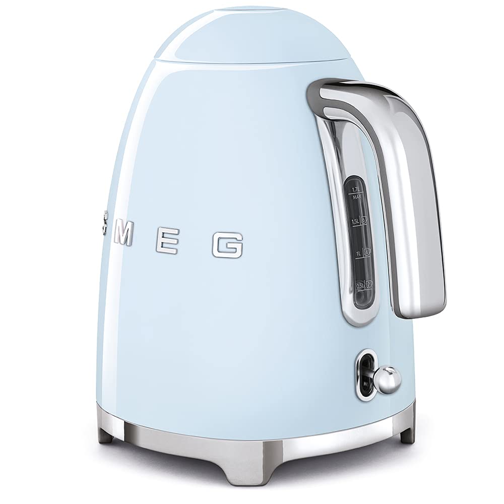 SMEG 50's Retro Style 7 Cup Electric Water Kettle with Automatic Shutoff, Removable Base, and Water Indicator, KLF03CHMUS, Matte Campagne