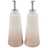 Le Creuset Signature Stoneware Oil & Vinegar set, 10 oz. each, Meringue