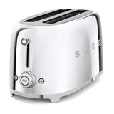SMEG 2 Slice Toaster with 6 Presets and Defrost Function and Removable Crumb Tray TSF01RDUS, RED