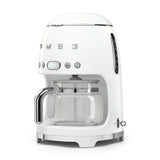 Smeg 50's Retro Style Aesthetic Drip Coffee Machine with 10 Cup Glass Carafe, Auto Start Feature, Keep Warm Plate, and Two Coffee Strength Settings (Red)