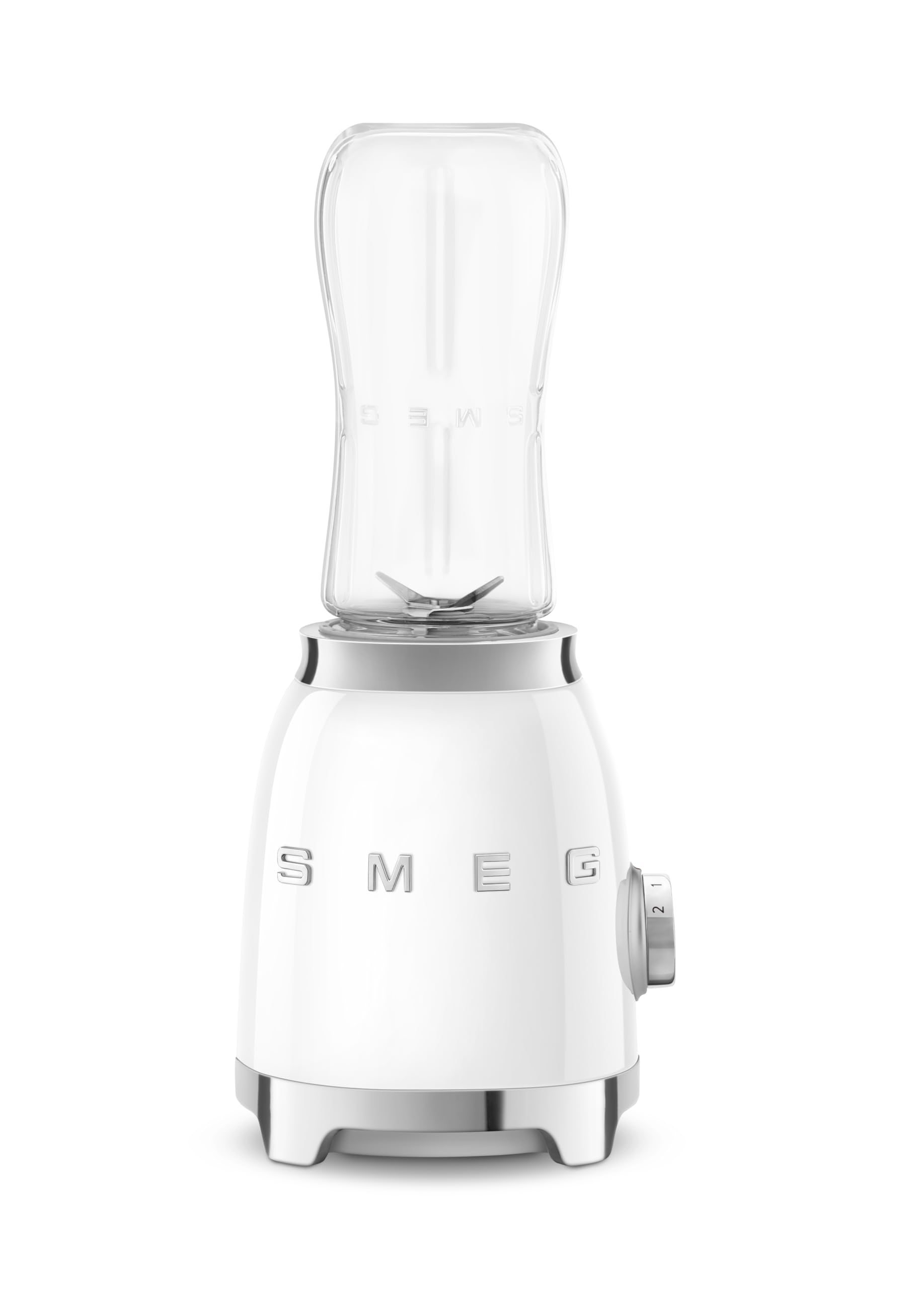 SMEG 50's Retro Style Personal Blender with Backlit Knob and Two 600 ML BPA Free bottles